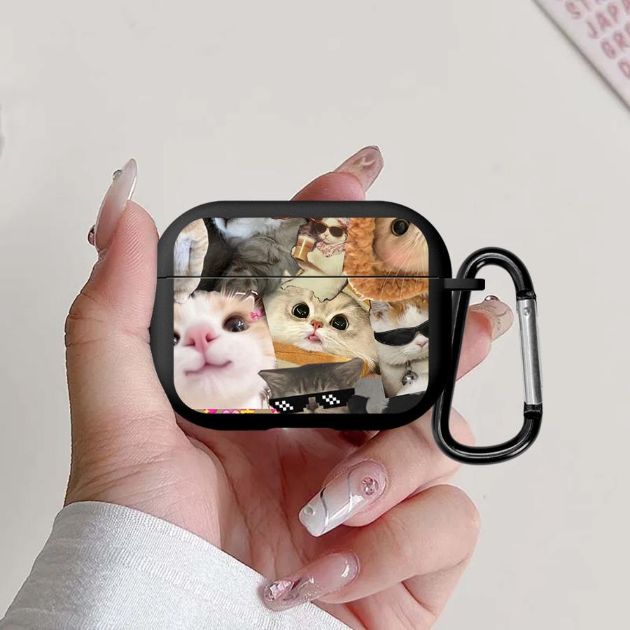 Expressive Cat Case For Airpods Pro2 Pro3 2 Pro 4 3 1 Earphone Cases Cover