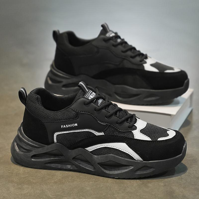 Spring men's shoes new breathable men's trend versatile platform non-slip sports shoes casual men