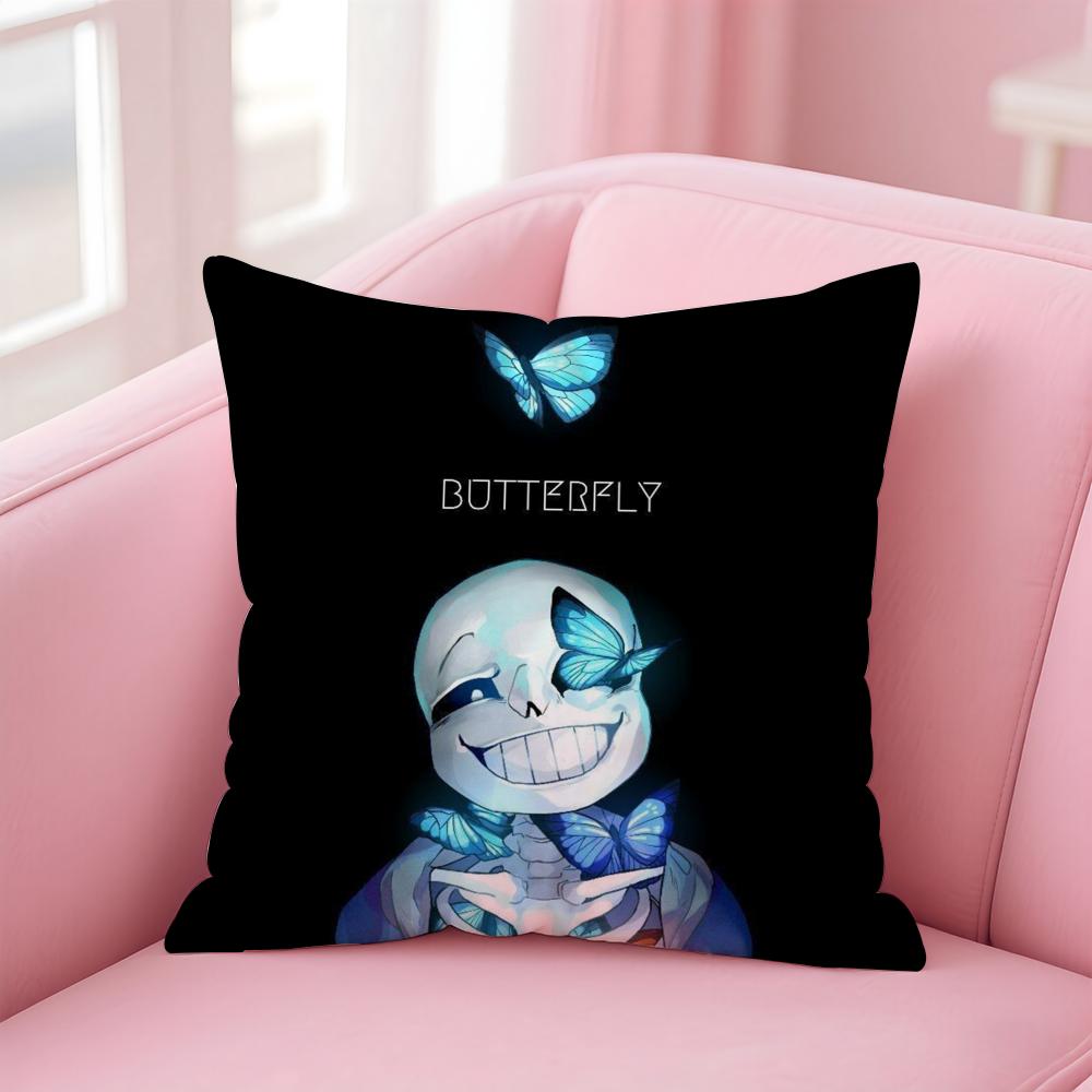Game U-UndertaleS Cushion Cover Home & Car Multi-Scene Pillow Cover - Reversible, Soft & Durable for Daily Use