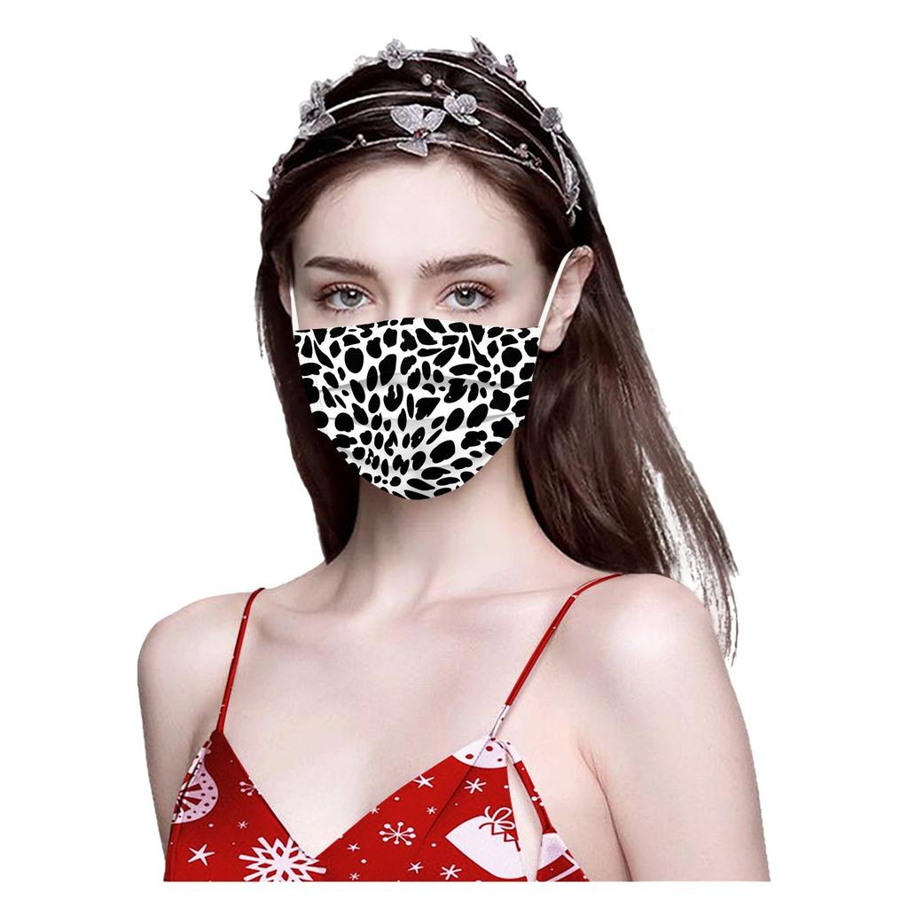 Maske für Erwachsene mit Leopardenmuster, Einweg-Gesichtsmaske, industriell, 3-lagig, 10 Stück/50 Stück