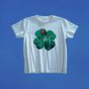 Clover Ladybug Graphic Tee, Retro Lucky Shirt, Vintage Nature Baby Tee, Cottagecore Ladybug Gift, Four Leaf Clover Top, Bug Lover Shirt