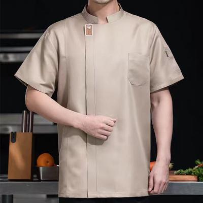 Restauration Cuisine Cuisson Vêtements de Travail À Manches Longues En Polycoton Hôtel Souriant Chef Uniforme À Manches Courtes Pour Hommes Respirant Hôtel