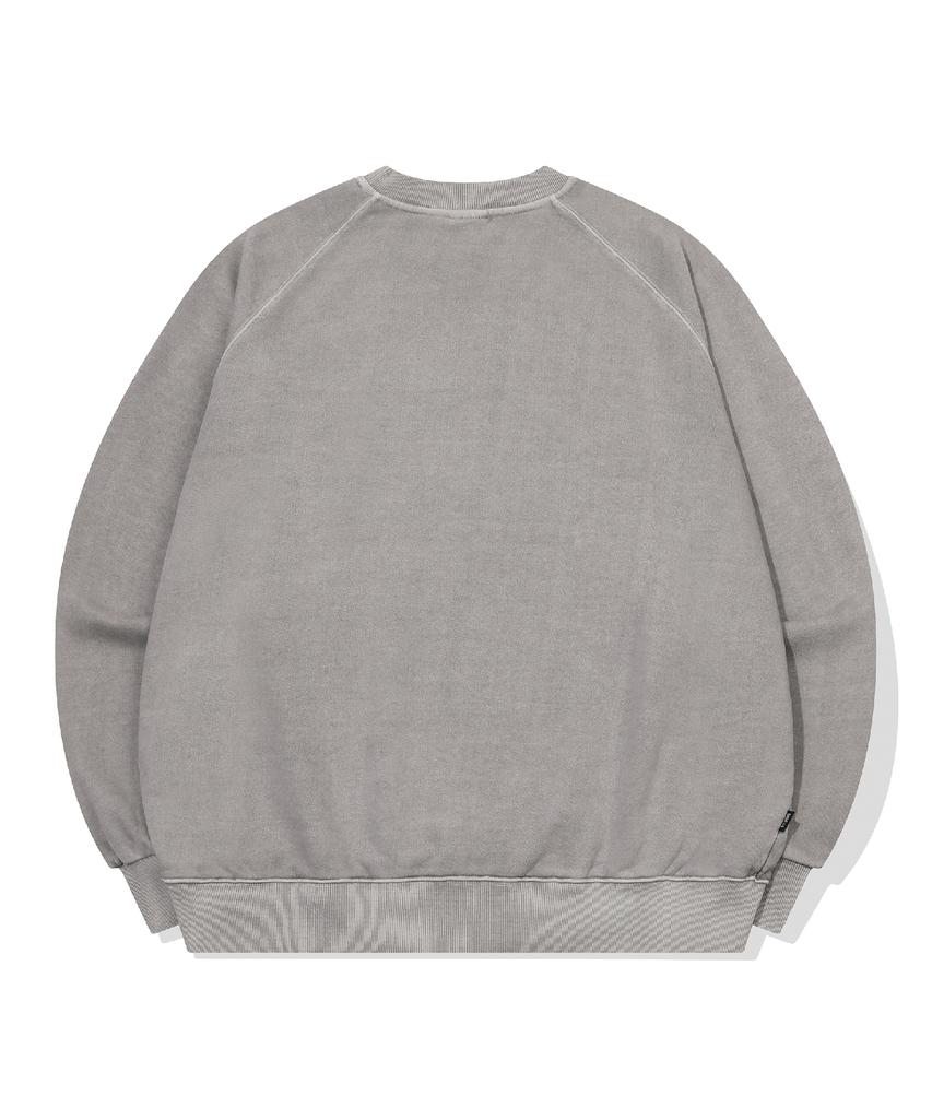 CPGN STUDIO Happy Tommy Raglan Pigment Sweatshirt Ghost Grey