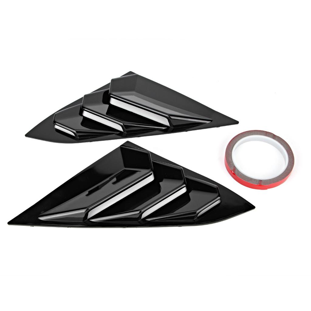 Bil Bakre Fönster Ventilationsutlopp Lamell Skärmlist Passar för Honda Civic 20162019