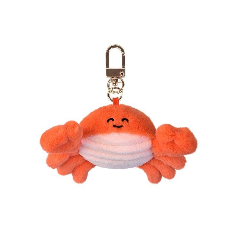 Marine Collection Plush Shrimp And Fish Bag Charm With Cute Animal Design For Girls