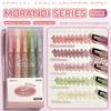 5-Pack Dual-Tip Highlighters with Viewing Window, Suitable for Eye-Friendly Colored Highlighters, Fluorescent Markers, Marking Pens, Highlighting Pens