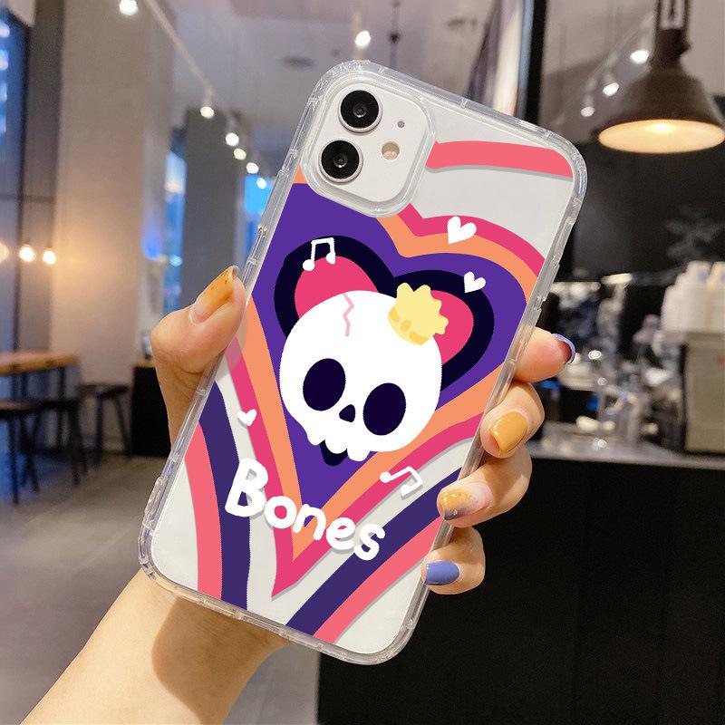 

Customized Halloween Skeleton Case for iPhone 17 Pro, Apple 16 Pro with Air Cushion, Drop-Proof Protection iPhone 14 Pro