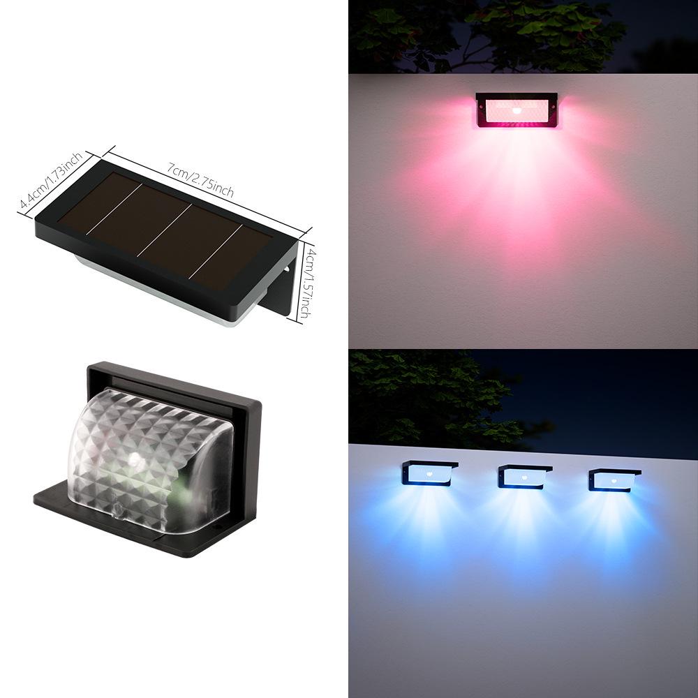 Waterproof Solar Outdoor Wall & Stair Lamp - Decorative Light for Fences, Railings, and Garden