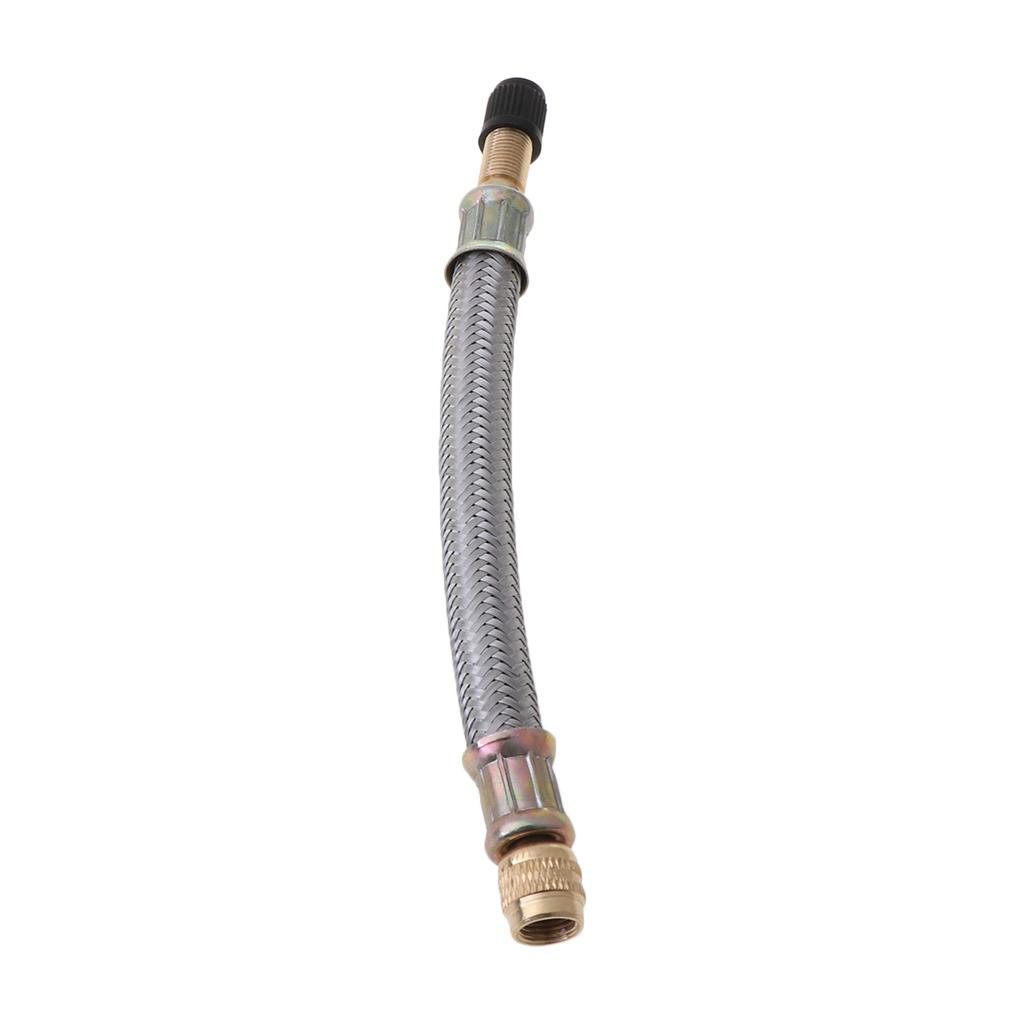 Universal Car Stainless Steel Nozzle Braided Wheel Tire for Valve Extension Adap 1