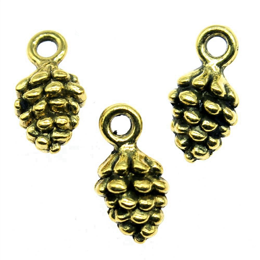 Acorn Charms Christmas Tree Pendants For Forest Nature Themed Jewelry