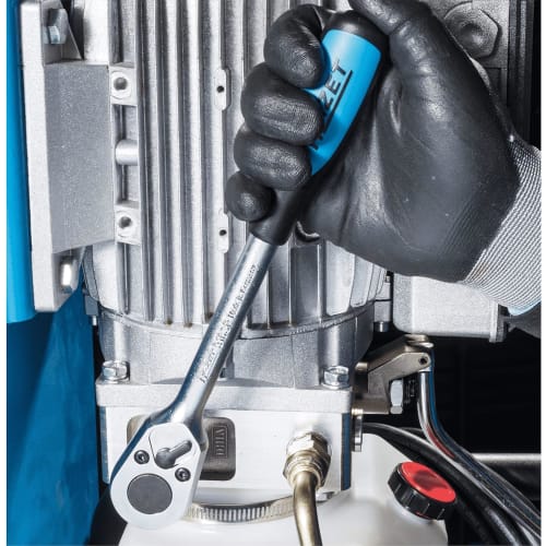 HAZET 953SPC 47-Piece Socket Wrench Set with 1/4" and 1/2" Ratchets, Chrome Vanadium Steel, for Automotive Repair, Mechanics, and Professional DIY. In