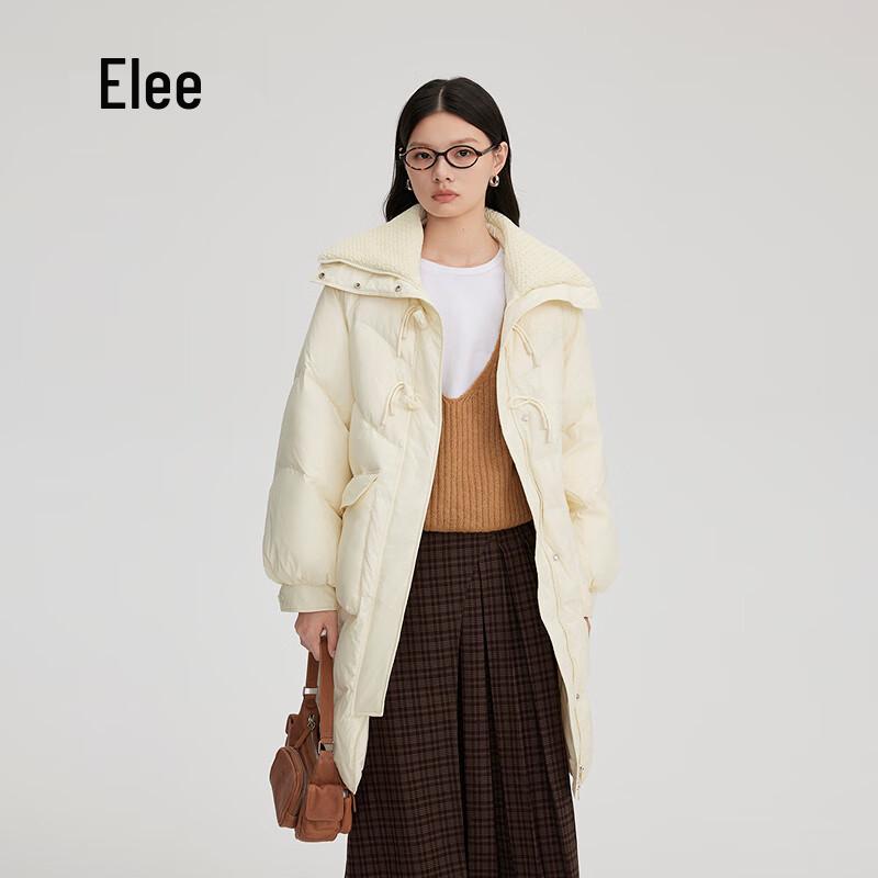 Araliya Women's Mid-Length Lapel Duck Down Jacket