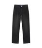 BLACKBROWN Tapered Fit Hidden Elastic Waist Denim Pants [Black]