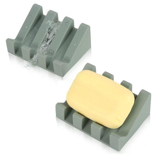 Seifenhalter, praktisch, rutschfest, leicht zugänglich, Seifenschale, Seifenschale, Aufbewahrungsregal für Küchenschwämme, Seifenkiste für Duschräume