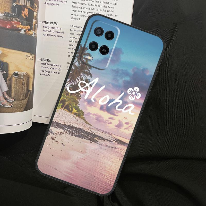 Aloha Beach Life Hawaii For Oppo A78 A98 A80 A40 A60 A18 A38 A58 A15 A17 A77 A74 A94 A54 A57S A16 A76 A96 Phone Case