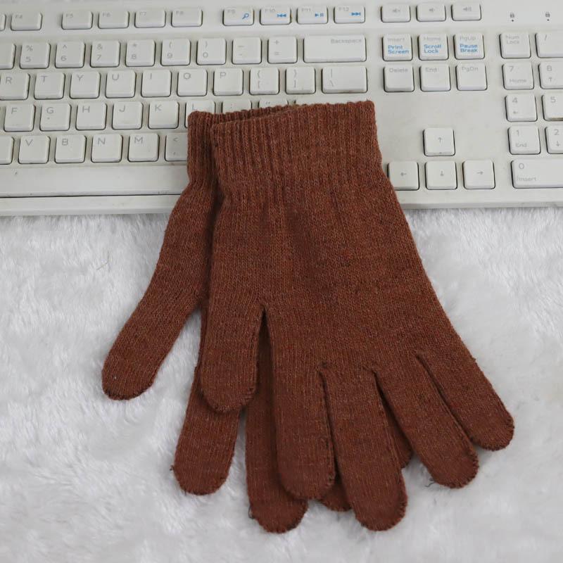 Унисекс шерстяные перчатки с флисовой подкладкой: Теплый, Эластичный, Вязаный для Осенне-Зимнего Велоспорта One Size мальвовый