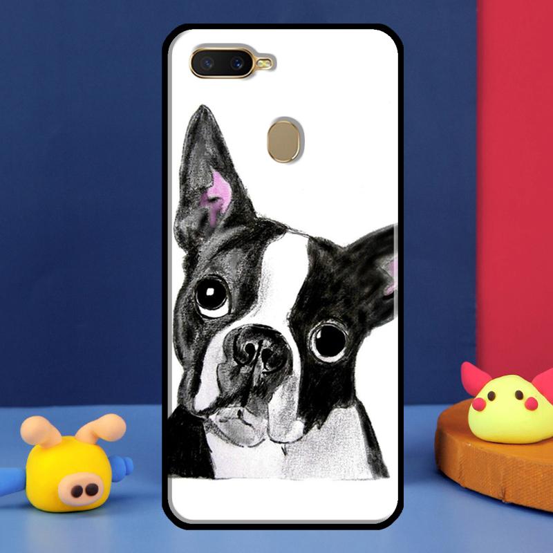 Boston Terrier Hund Für Oppo A54 A57 S A78 A58 A98 A5 A9 A91 A15 A16 A17 A52 A72 A76 A96 A74 A94 A77 Handyhülle