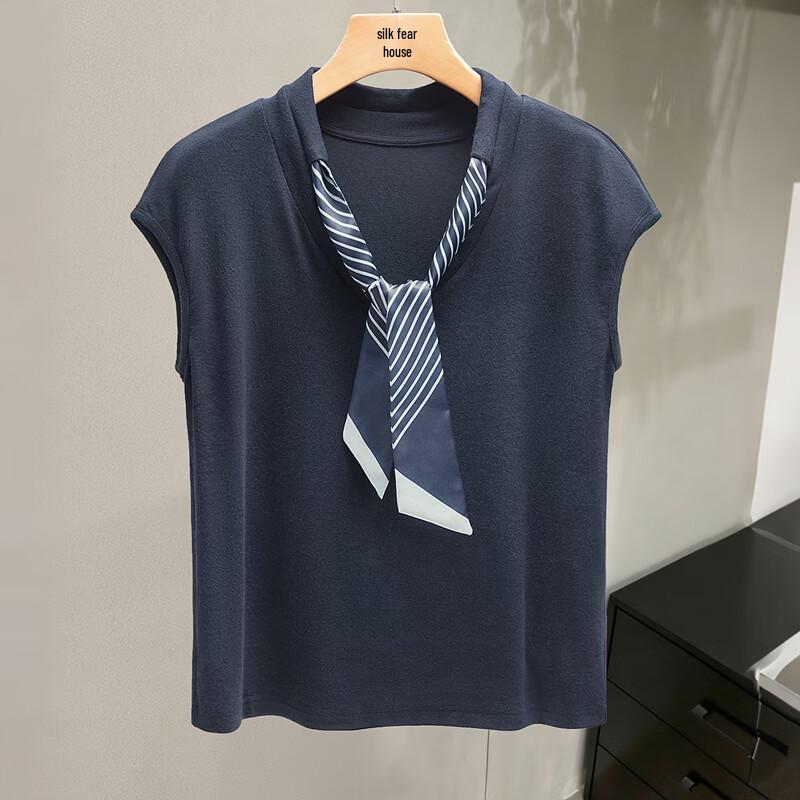 Women's Elegant V-Neck Short Sleeve Pullover T-Shirt
