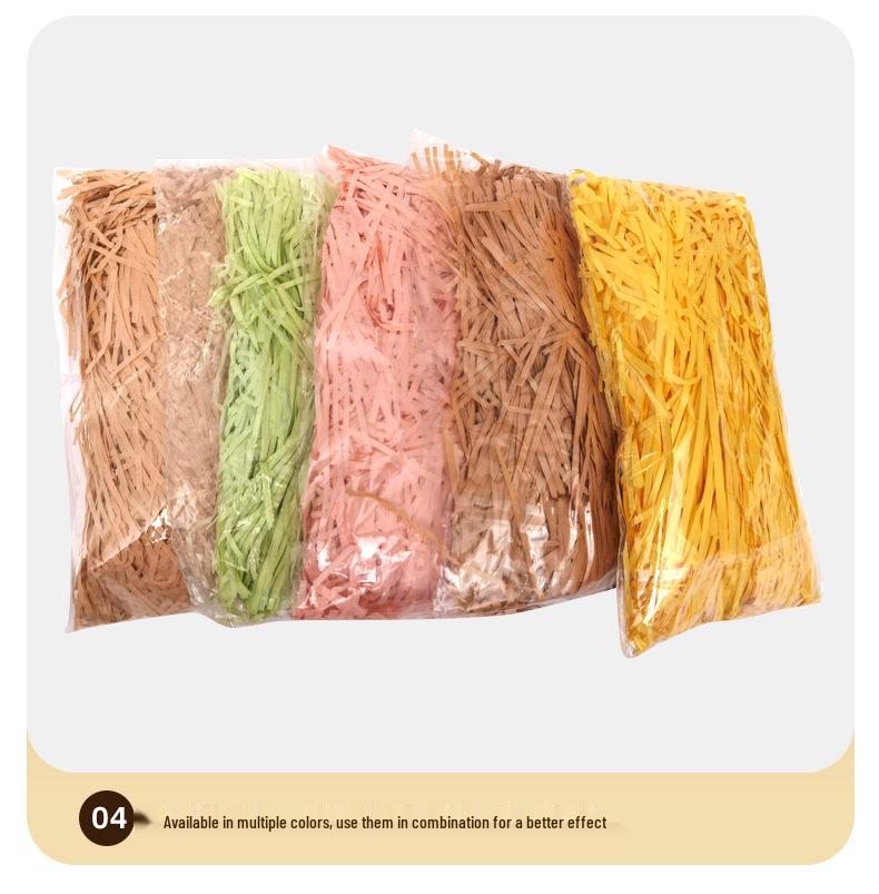 Raffia Grass Filler: Shredded Silk Paper for Candy Box Souvenirs