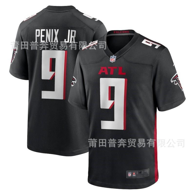 NFL Atlanta Falcons 18 Black Embroidered Football Jersey Men Women
