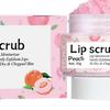 Lipstick Nourishing Lip Scrub 30g Exfoliating Lip Mask for Night Repair Strawberry Orange Honey Peach Flavors Natural Lip Care for Dry Peeling Lips