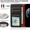 For Samsung Galaxy A25 5G (Global) (161.0 x 76.5 x 8.3mm) Case RFID Blocking PU Leather Wallet Flip Phone Cover with Wrist Strap