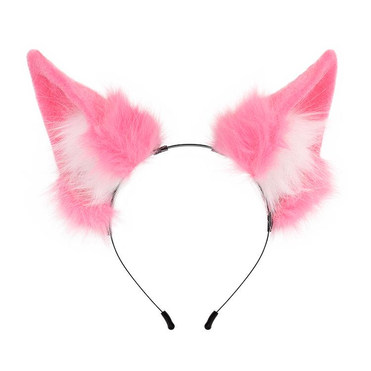 Set Fascia con Orecchie di Volpe e Coda Fatto a Mano - Carino Accessorio Cosplay per Tamamo-no-Mae