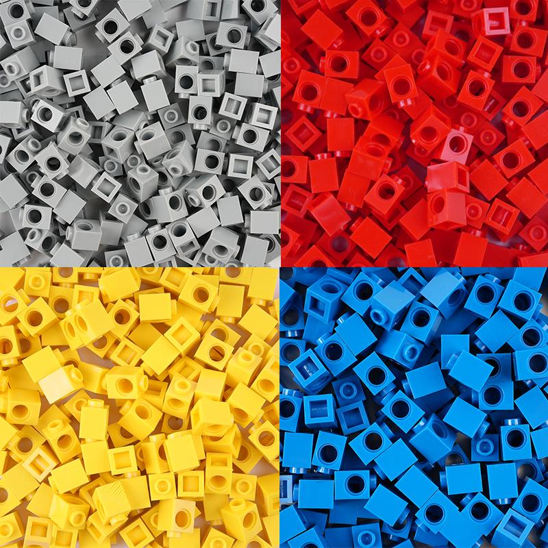 10 Stück MOC High-Tech-Teile 6541 1x1 Stein 1 Loch MOC Technischer Baustein Geeignet für alle Marken Kleinteile Spielzeug