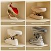 10pcs Home Self-contained Aromatherapy Box Retractable Shoe Storage Rack Adjustable Double-layer Shoe Hanger Partition Artifact