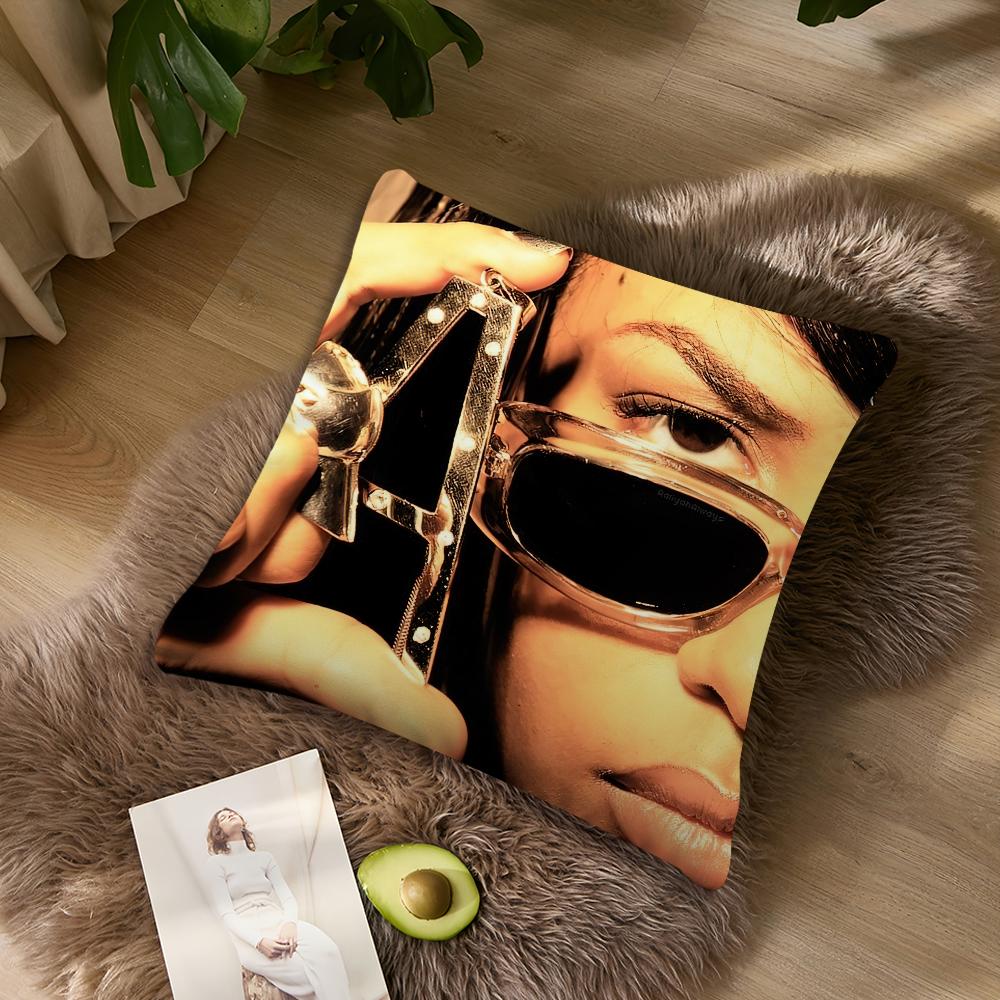 American Singer Aaaliyah Pillow Case Living Room Accent Couch Back Support Square Lounge Restful Nap Companion ?