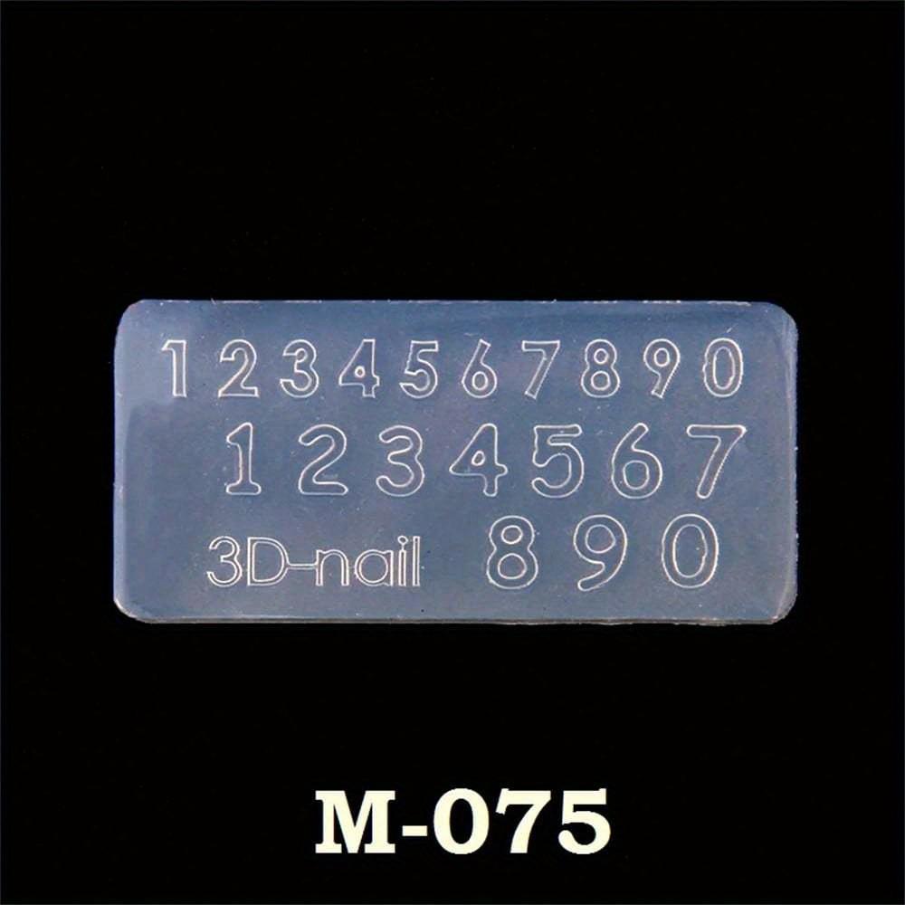 1 Stück 3D Silikonharzform für Nailart-Dekorationen Silikonformen DIY Schmuck Ohrring Anhänger Design Nailart Maniküre