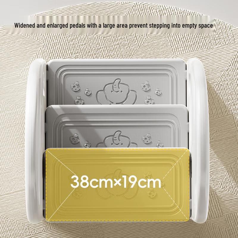 Handunyou Kinder Anti-Rutsch Tritthocker mit Handlauf