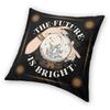 Future Is Bright Crystal Ball Square Pillowcase Polyester Linen Velvet Creative Zip Decorative Pillow Case Sofa Cushion Cover