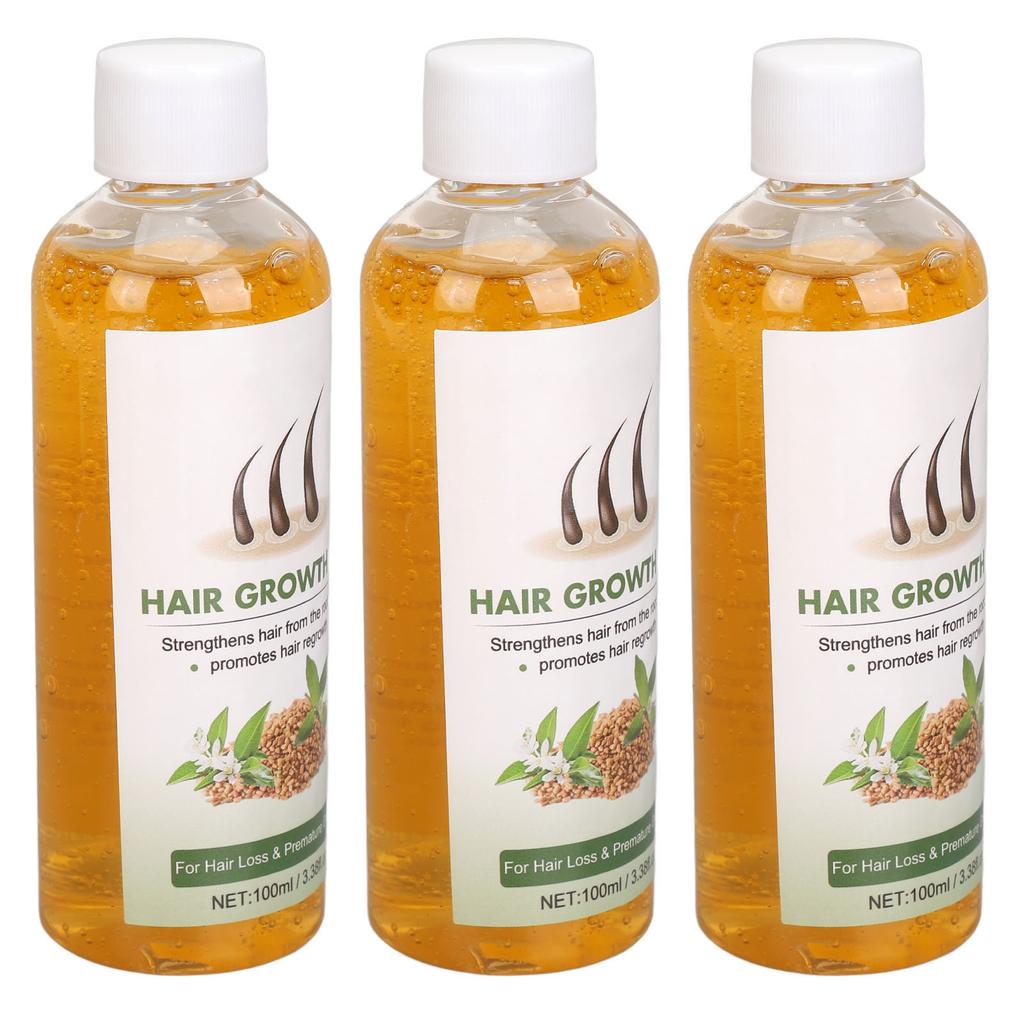 3pcs 100ml Hair Growth Oil Smoothing Hair Prevent Split Ends Hair Strengthening Oil Moisturizing Scalp Hair Nourishing
