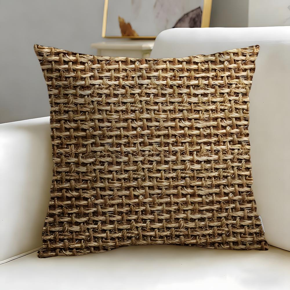Geometric Patterns Cushion Cover Soft  EasyWash Pillow Case  Versatile for Couch Bed Travel and Office