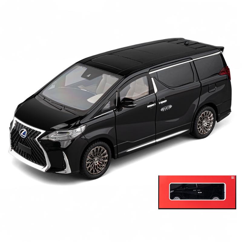 1/18 Lexus LM300 Electric Door MPV Alloy Metal Diecast Model Car Home Trendy Toys Ornaments Classic Decorations Birthday Gifts