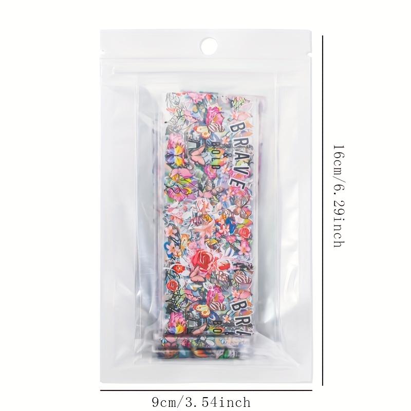 Vibrant Butterfly & Floral Nail Art Transfer Stickers Set - Easy-to-Apply, Self-Adhesive Decals with Diverse Designs for Stunning Manicures