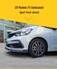 Three-Section Front Lip Exterior Trim for 2020 Model Fit Sport