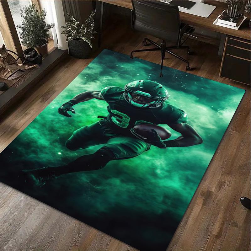 

American football player Rug - Home carpet Office Decorative Carpet For Living Room Bedroom Door Mat Floor Rug Computer Chair Area Rug 40x60cm( 15x23in )