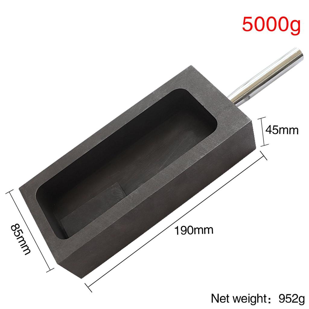 0.25-5 KG Graphite Ingot Mold Crucible Mould for Melting Casting Refining Gold Silver Metal Aluminum Copper Brass