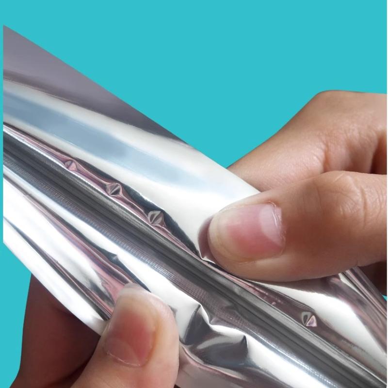 Colorful Window Opening Aluminum Foil Self-supporting Sack Food Self Sealing Bag Metal Sealed Pocket Nut Moisture-proof Aluminum Plated Packaging Bags