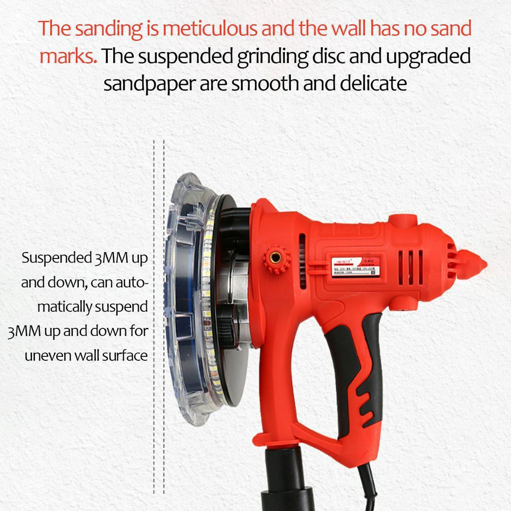 1250W 220V Wall Grinding Machine Lamp Belt Wall Putty Polishing Sandpaper Sander
