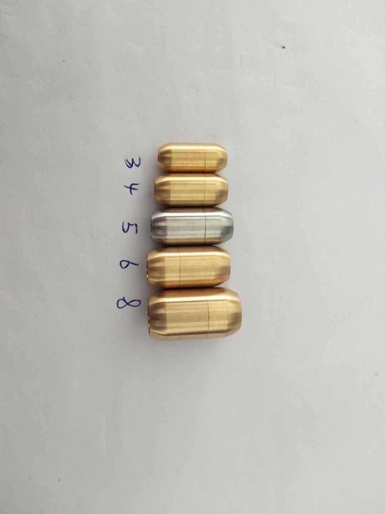 Stainless Steel Magnetic Clasp Leather Bracelet with 6mm Inner Diameter