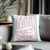 New Ssardine Canead Cushion Cover Antidustmite Pillowcase Invisible Zipper Silky Short Plush Sofa Cushion Cover