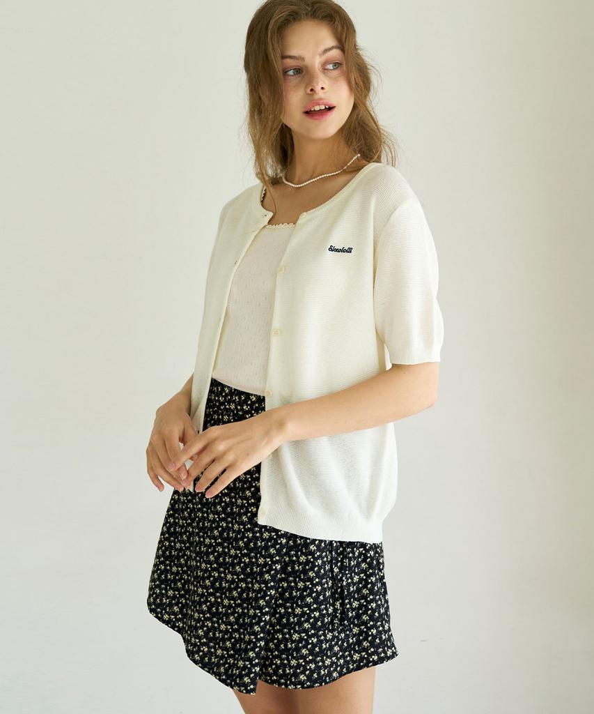 Slow Lolly Flower Mini Wrap Skirt