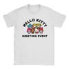 Camiseta de Algodón Informal Urbana para Niños y Niñas Coreana Moderna Hello Kitty Amigo Pareja Verano Y2K Divertida Camisetas Oversize Y2k Cuello Redondo Ropa Femenina de Ocio