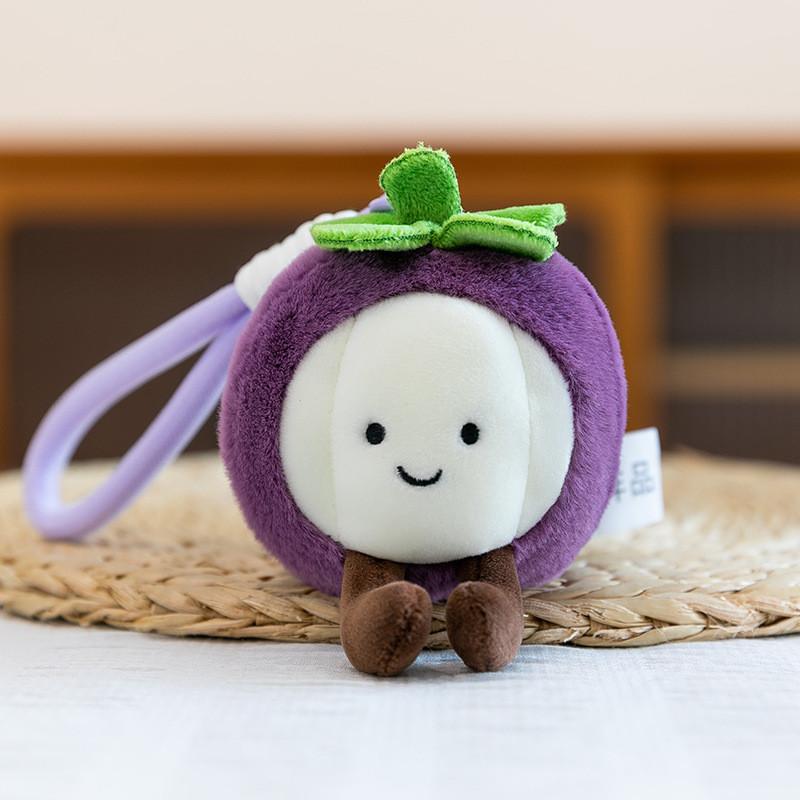 Cuter Coconut Mango Tangerine Fruit Plush Keychain With Soft Pp Cotton For Kids And Gift Enthusiasts