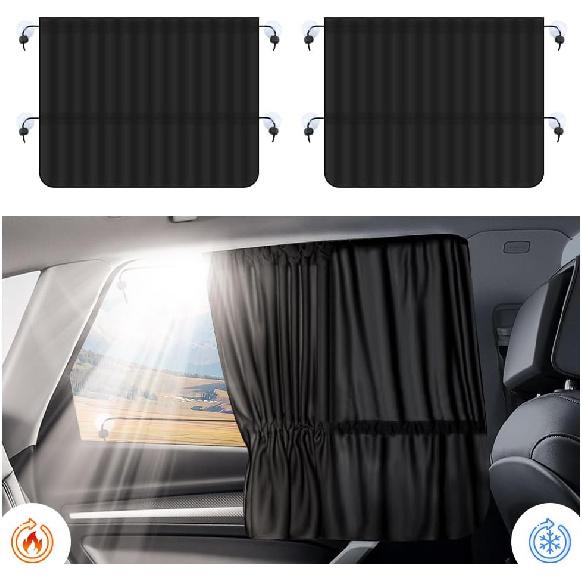 2PCS Car Window Shades,Suction Cup Mount Car Side Window Sun Shade For Sun Protection,Universal Window Covers For Privacy CCar Accessories Interior