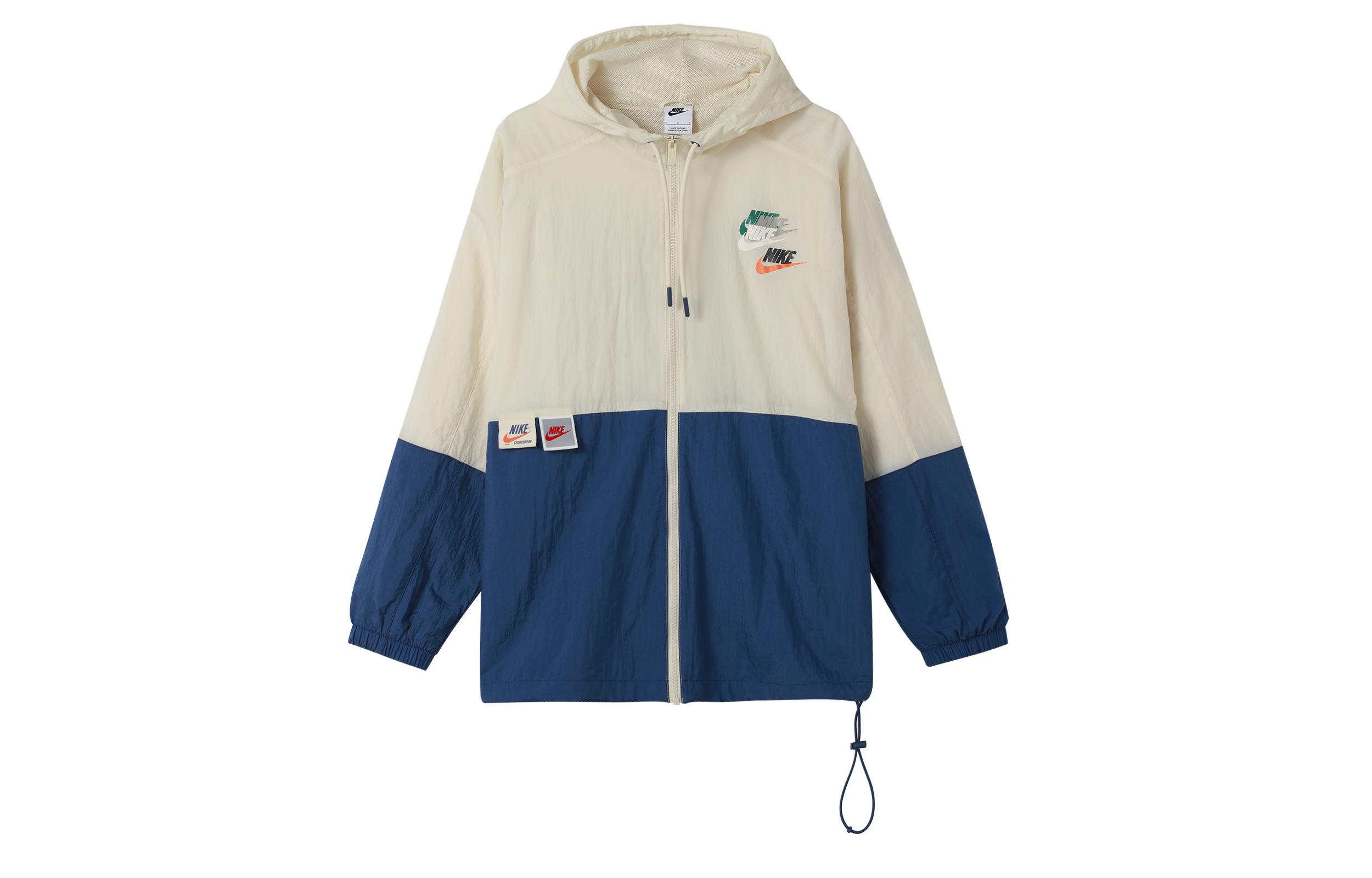 Nike Sportswear Lightweight Retro Colorblock Logo Print Woven Jacket DV3313-244 L