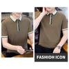 Men S Summer Short Sleeve Polo Shirt Loose Fit Breathable Top
